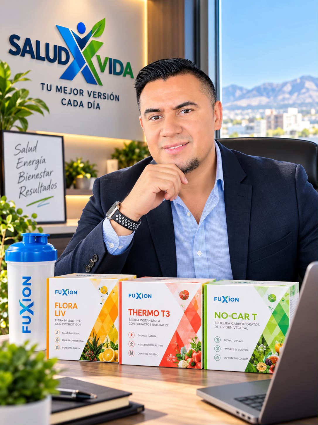 Harold Retana, distribuidor de Fuxion en Salt Lake City, Utah